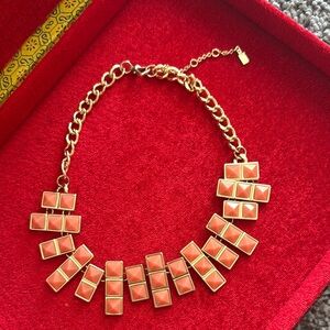 Gold and Coral Necklace